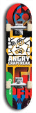 North American maple skateboard deck designed by underground artist BellyRash -- available in widths between 7.5 to 8.5 inches in both mellow concave and steep concave shapes from the BellyRash Limited Edition Blitz Deck series: Angry Crapfreak