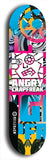 Skateboard deck: Limited edition, North American maple skateboard deck designed by underground artist BellyRash - available widths 7.5 to 8.5 inches in both mellow concave and steep concave shapes. Artwork: ANGRY CRAPFREAK brand popsicle-shaped skateboard deck.