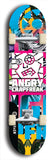 Skateboard deck: Limited edition, North American maple skateboard deck designed by underground artist BellyRash - available widths 7.5 to 8.5 inches in both mellow concave and steep concave shapes. Artwork: ANGRY CRAPFREAK brand popsicle-shaped skateboard deck.