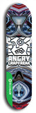 North American maple skateboard deck designed by underground artist BellyRash -- available in widths between 7.5 to 8.5 inches in both mellow concave and steep concave shapes from the BellyRash Limited Edition Blitz Deck series: Angry Crapfreak