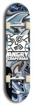 Skateboard deck: Limited edition, North American maple skateboard deck designed by underground artist BellyRash - available widths 7.5 to 8.5 inches in both mellow concave and steep concave shapes. Artwork: ANGRY CRAPFREAK brand popsicle-shaped skateboard deck.