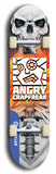 Skateboard deck: Limited edition, North American maple skateboard deck designed by underground artist BellyRash - available widths 7.5 to 8.5 inches in both mellow concave and steep concave shapes. Artwork: ANGRY CRAPFREAK brand popsicle-shaped skateboard deck.