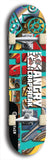 Skateboard deck: Limited edition, North American maple skateboard deck designed by underground artist BellyRash - available widths 7.5 to 8.5 inches in both mellow concave and steep concave shapes. Artwork: ANGRY CRAPFREAK brand popsicle-shaped skateboard deck.