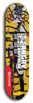 Skateboard deck: Limited edition, North American maple skateboard deck designed by underground artist BellyRash - available widths 7.5 to 8.5 inches in both mellow concave and steep concave shapes. Artwork: ANGRY CRAPFREAK brand popsicle-shaped skateboard deck.