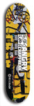 Skateboard deck: Limited edition, North American maple skateboard deck designed by underground artist BellyRash - available widths 7.5 to 8.5 inches in both mellow concave and steep concave shapes. Artwork: ANGRY CRAPFREAK brand popsicle-shaped skateboard deck.