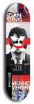 Skateboard deck: Limited edition, North American maple skateboard deck designed by underground artist BellyRash -- available in widths 7.5 to 8.5 inches in both mellow concave and steep concave shapes. Artwork: X;) brand popsicle-shaped skateboard deck with X;) logo broken into multiple colors and shades