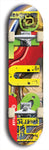 Skateboard deck: Limited edition, North American maple skateboard deck designed by underground artist BellyRash - available widths 7.5 to 8.5 inches in both mellow concave and steep concave shapes. Artwork: PLUSH logo brand popsicle-shaped deck