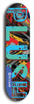 Skateboard deck: Limited edition, North American maple skateboard deck designed by underground artist BellyRash - available widths 7.5 to 8.5 inches in both mellow concave and steep concave shapes. Artwork: PLUSH logo brand popsicle-shaped deck