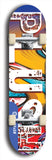 Skateboard deck: Limited edition, North American maple skateboard deck designed by underground artist BellyRash - available widths 7.5 to 8.5 inches in both mellow concave and steep concave shapes. Artwork: PLUSH logo brand popsicle-shaped deck