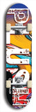 Skateboard deck: Limited edition, North American maple skateboard deck designed by underground artist BellyRash - available widths 7.5 to 8.5 inches in both mellow concave and steep concave shapes. Artwork: PLUSH logo brand popsicle-shaped deck