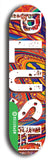 North American maple skateboard deck designed by underground artist BellyRash -- available in widths between 7.5 to 8.5 inches in both mellow concave and steep concave shapes from the BellyRash Limited Edition Blitz Deck series: Big Plush