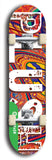 North American maple skateboard deck designed by underground artist BellyRash -- available in widths between 7.5 to 8.5 inches in both mellow concave and steep concave shapes from the BellyRash Limited Edition Blitz Deck series: Big Plush
