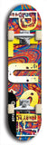 Skateboard deck: Limited edition, North American maple skateboard deck designed by underground artist BellyRash - available widths 7.5 to 8.5 inches in both mellow concave and steep concave shapes. Artwork: PLUSH logo brand popsicle-shaped deck