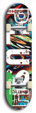 North American maple skateboard deck designed by underground artist BellyRash -- available in widths between 7.5 to 8.5 inches in both mellow concave and steep concave shapes from the BellyRash Limited Edition Blitz Deck series: Big Plush