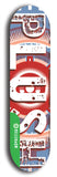 North American maple skateboard deck designed by underground artist BellyRash -- available in widths between 7.5 to 8.5 inches in both mellow concave and steep concave shapes from the BellyRash Limited Edition Blitz Deck series: Big Plush