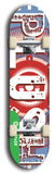 North American maple skateboard deck designed by underground artist BellyRash -- available in widths between 7.5 to 8.5 inches in both mellow concave and steep concave shapes from the BellyRash Limited Edition Blitz Deck series: Big Plush