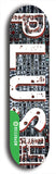 North American maple skateboard deck designed by underground artist BellyRash -- available in widths between 7.5 to 8.5 inches in both mellow concave and steep concave shapes from the BellyRash Limited Edition Blitz Deck series: Big Plush
