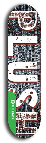 North American maple skateboard deck designed by underground artist BellyRash -- available in widths between 7.5 to 8.5 inches in both mellow concave and steep concave shapes from the BellyRash Limited Edition Blitz Deck series: Big Plush