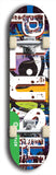 North American maple skateboard deck designed by underground artist BellyRash -- available in widths between 7.5 to 8.5 inches in both mellow concave and steep concave shapes from the BellyRash Limited Edition Blitz Deck series: Big Plush