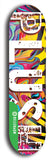 North American maple skateboard deck designed by underground artist BellyRash -- available in widths between 7.5 to 8.5 inches in both mellow concave and steep concave shapes from the BellyRash Limited Edition Blitz Deck series: Big Plush