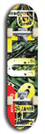 Skateboard deck: Limited edition, North American maple skateboard deck designed by underground artist BellyRash - available widths 7.5 to 8.5 inches in both mellow concave and steep concave shapes. Artwork: PLUSH logo brand popsicle-shaped deck