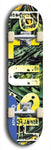 Skateboard deck: Limited edition, North American maple skateboard deck designed by underground artist BellyRash - available widths 7.5 to 8.5 inches in both mellow concave and steep concave shapes. Artwork: PLUSH logo brand popsicle-shaped deck