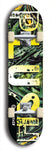 Skateboard deck: Limited edition, North American maple skateboard deck designed by underground artist BellyRash - available widths 7.5 to 8.5 inches in both mellow concave and steep concave shapes. Artwork: PLUSH logo brand popsicle-shaped deck