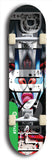 North American maple skateboard deck designed by underground artist BellyRash -- available in widths between 7.5 to 8.5 inches in both mellow concave and steep concave shapes from the BellyRash Limited Edition Blitz Deck series: Big Plush