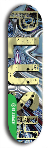 North American maple skateboard deck designed by underground artist BellyRash -- available in widths between 7.5 to 8.5 inches in both mellow concave and steep concave shapes from the BellyRash Limited Edition Blitz Deck series: Big Plush