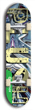 North American maple skateboard deck designed by underground artist BellyRash -- available in widths between 7.5 to 8.5 inches in both mellow concave and steep concave shapes from the BellyRash Limited Edition Blitz Deck series: Big Plush