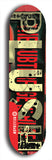 Skateboard deck: Limited edition, North American maple skateboard deck designed by underground artist BellyRash - available widths 7.5 to 8.5 inches in both mellow concave and steep concave shapes. Artwork: PLUSH logo brand popsicle-shaped deck