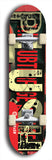 Skateboard deck: Limited edition, North American maple skateboard deck designed by underground artist BellyRash - available widths 7.5 to 8.5 inches in both mellow concave and steep concave shapes. Artwork: PLUSH logo brand popsicle-shaped deck