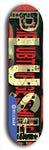 Skateboard deck: Limited edition, North American maple skateboard deck designed by underground artist BellyRash - available widths 7.5 to 8.5 inches in both mellow concave and steep concave shapes. Artwork: PLUSH logo brand popsicle-shaped deck