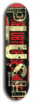 Skateboard deck: Limited edition, North American maple skateboard deck designed by underground artist BellyRash - available widths 7.5 to 8.5 inches in both mellow concave and steep concave shapes. Artwork: PLUSH logo brand popsicle-shaped deck