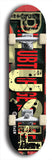 Skateboard deck: Limited edition, North American maple skateboard deck designed by underground artist BellyRash - available widths 7.5 to 8.5 inches in both mellow concave and steep concave shapes. Artwork: PLUSH logo brand popsicle-shaped deck