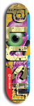 Skateboard deck: Limited edition, North American maple skateboard deck designed by underground artist BellyRash - available widths 7.5 to 8.5 inches in both mellow concave and steep concave shapes. Artwork: PLUSH logo brand popsicle-shaped deck