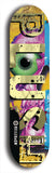 Skateboard deck: Limited edition, North American maple skateboard deck designed by underground artist BellyRash - available widths 7.5 to 8.5 inches in both mellow concave and steep concave shapes. Artwork: PLUSH logo brand popsicle-shaped deck