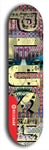 Skateboard deck: Limited edition, North American maple skateboard deck designed by underground artist BellyRash - available widths 7.5 to 8.5 inches in both mellow concave and steep concave shapes. Artwork: PLUSH logo brand popsicle-shaped deck