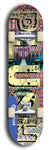 Skateboard deck: Limited edition, North American maple skateboard deck designed by underground artist BellyRash - available widths 7.5 to 8.5 inches in both mellow concave and steep concave shapes. Artwork: PLUSH logo brand popsicle-shaped deck