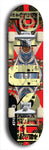 Skateboard deck: Limited edition, North American maple skateboard deck designed by underground artist BellyRash - available widths 7.5 to 8.5 inches in both mellow concave and steep concave shapes. Artwork: PLUSH logo brand popsicle-shaped deck