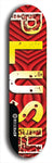 Skateboard deck: Limited edition, North American maple skateboard deck designed by underground artist BellyRash - available widths 7.5 to 8.5 inches in both mellow concave and steep concave shapes. Artwork: PLUSH logo brand popsicle-shaped deck