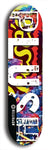 Skateboard deck: Limited edition, North American maple skateboard deck designed by underground artist BellyRash - available widths 7.5 to 8.5 inches in both mellow concave and steep concave shapes. Artwork: PLUSH logo brand popsicle-shaped deck