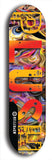 Skateboard deck: Limited edition, North American maple skateboard deck designed by underground artist BellyRash - available widths 7.5 to 8.5 inches in both mellow concave and steep concave shapes. Artwork: PLUSH logo brand popsicle-shaped deck