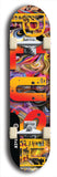 Skateboard deck: Limited edition, North American maple skateboard deck designed by underground artist BellyRash - available widths 7.5 to 8.5 inches in both mellow concave and steep concave shapes. Artwork: PLUSH logo brand popsicle-shaped deck