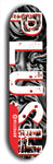 Skateboard deck: Limited edition, North American maple skateboard deck designed by underground artist BellyRash - available widths 7.5 to 8.5 inches in both mellow concave and steep concave shapes. Artwork: PLUSH logo brand popsicle-shaped deck