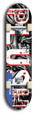 Skateboard deck: Limited edition, North American maple skateboard deck designed by underground artist BellyRash - available widths 7.5 to 8.5 inches in both mellow concave and steep concave shapes. Artwork: PLUSH logo brand popsicle-shaped deck