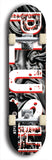 Skateboard deck: Limited edition, North American maple skateboard deck designed by underground artist BellyRash - available widths 7.5 to 8.5 inches in both mellow concave and steep concave shapes. Artwork: PLUSH logo brand popsicle-shaped deck