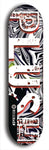 Skateboard deck: Limited edition, North American maple skateboard deck designed by underground artist BellyRash - available widths 7.5 to 8.5 inches in both mellow concave and steep concave shapes. Artwork: PLUSH logo brand popsicle-shaped deck