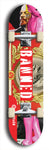 North American maple skateboard deck designed by underground artist BellyRash -- available in widths between 7.5 to 8.5 inches in both mellow concave and steep concave shapes from the BellyRash Limited Edition Blitz Deck series: Banned