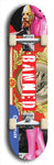 North American maple skateboard deck designed by underground artist BellyRash -- available in widths between 7.5 to 8.5 inches in both mellow concave and steep concave shapes from the BellyRash Limited Edition Blitz Deck series: Banned